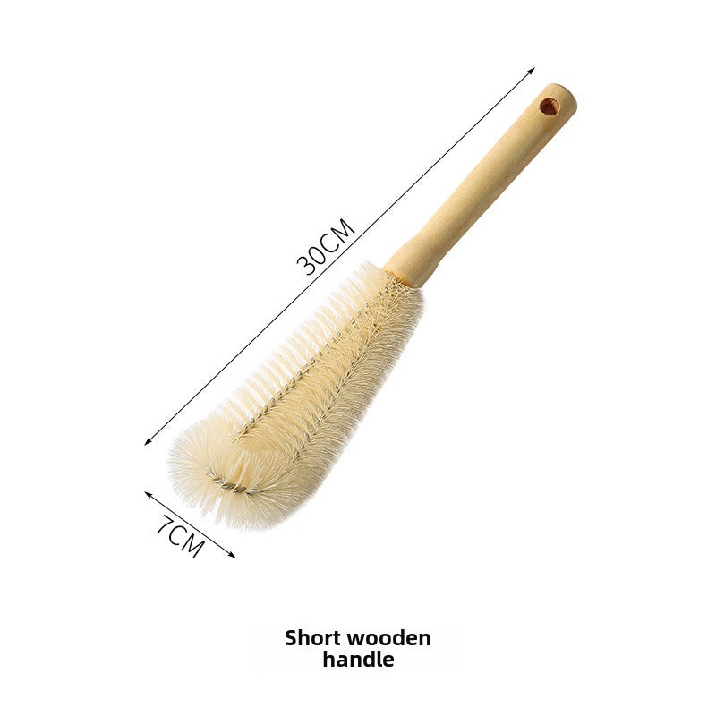 Long Handle Cup Brush Cleaner SetWooden handle short 30cm Wooden handle short 30cm 