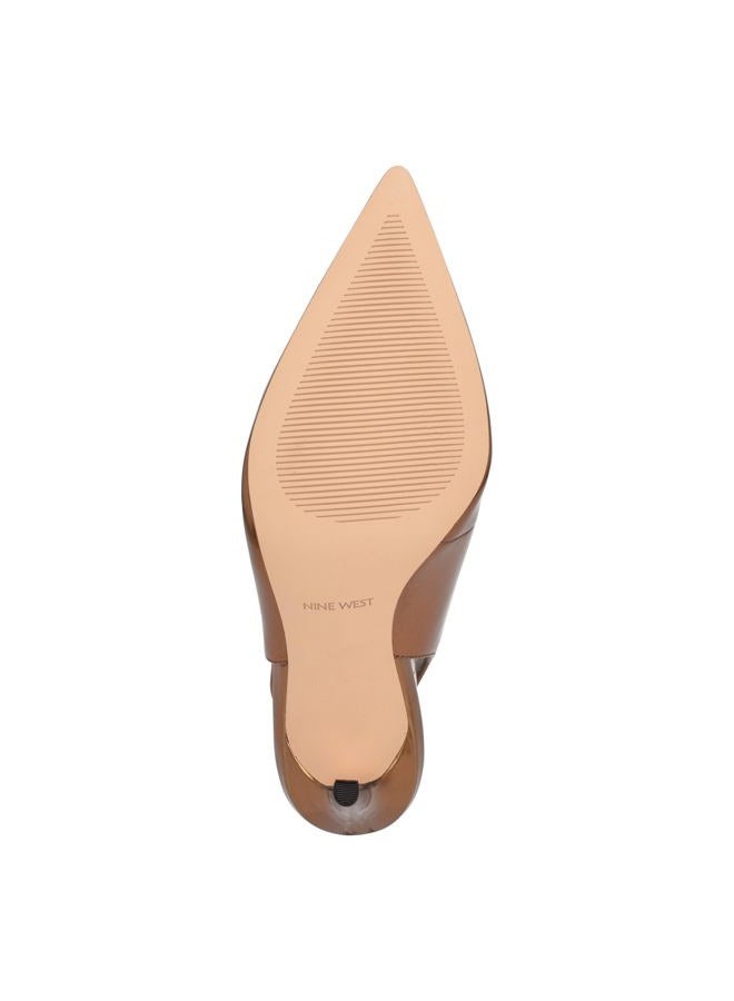 Nine West Women's Feather Pump, Bronze, 41 EU - Image 5