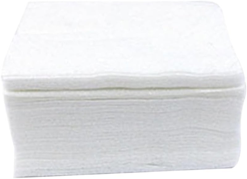 مناديل إزالة المكياج من القطن الطبيعي بطبقة واحدة 100 قطعة مع علبة بلاستيكية ناعمة ومريحة - Image 1