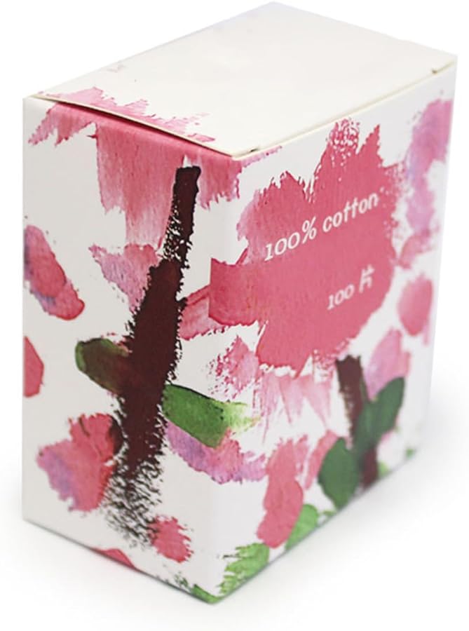 مناديل إزالة المكياج من القطن الطبيعي بطبقة واحدة 100 قطعة مع علبة بلاستيكية ناعمة ومريحة - Image 5