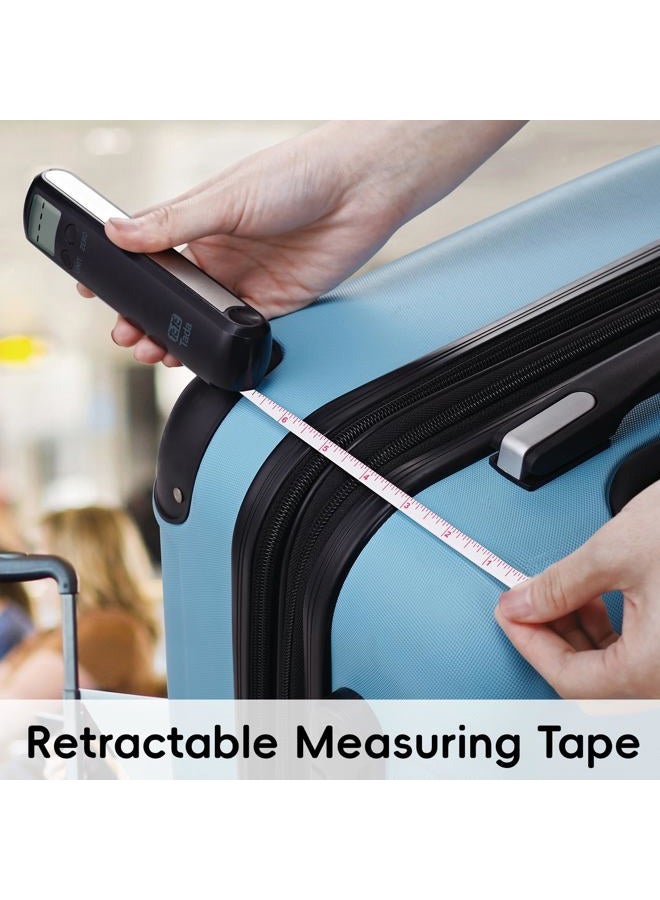 ta da 110lb Mechanical Luggage Scale Battery Free Portable Hand Baggage Scale for Travel Suitcase Digital Weight Scale with Built in Measuring Tape - Image 3