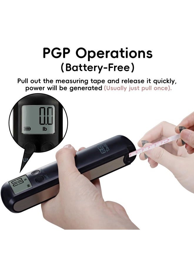 ta da 110lb Mechanical Luggage Scale Battery Free Portable Hand Baggage Scale for Travel Suitcase Digital Weight Scale with Built in Measuring Tape - Image 2