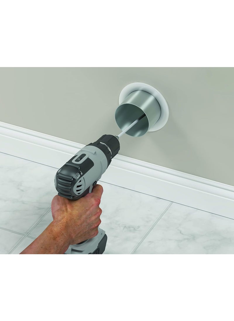 Deflecto Deflecto DVBRUSH12K6 Dryer Duct Cleaning Kit Lint Remover Extends up to 12 Feet Synthetic Brush Head Use with or without a Power Drill  - Image 4