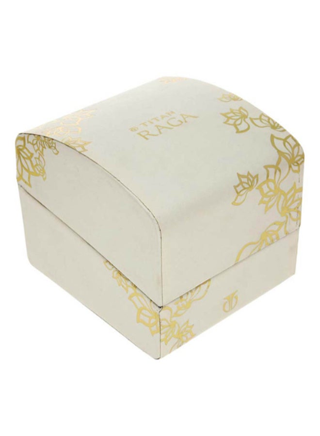 تيتان ساعة يد نسائية بعقارب دائرية معدنية - Image 3