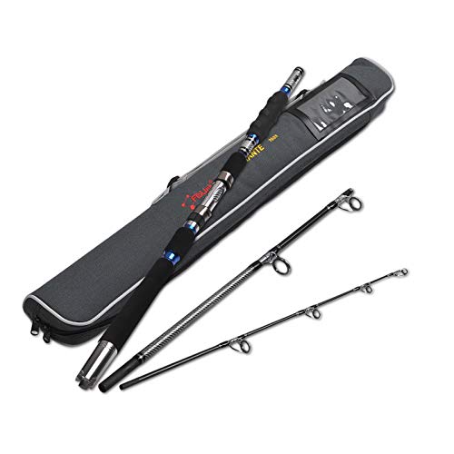 Fiblink 3Piece Spinning Rod Heavy Spinning Fishing Rod Portable Fishing Rod Carbon Spin Rod 3050Pound Test