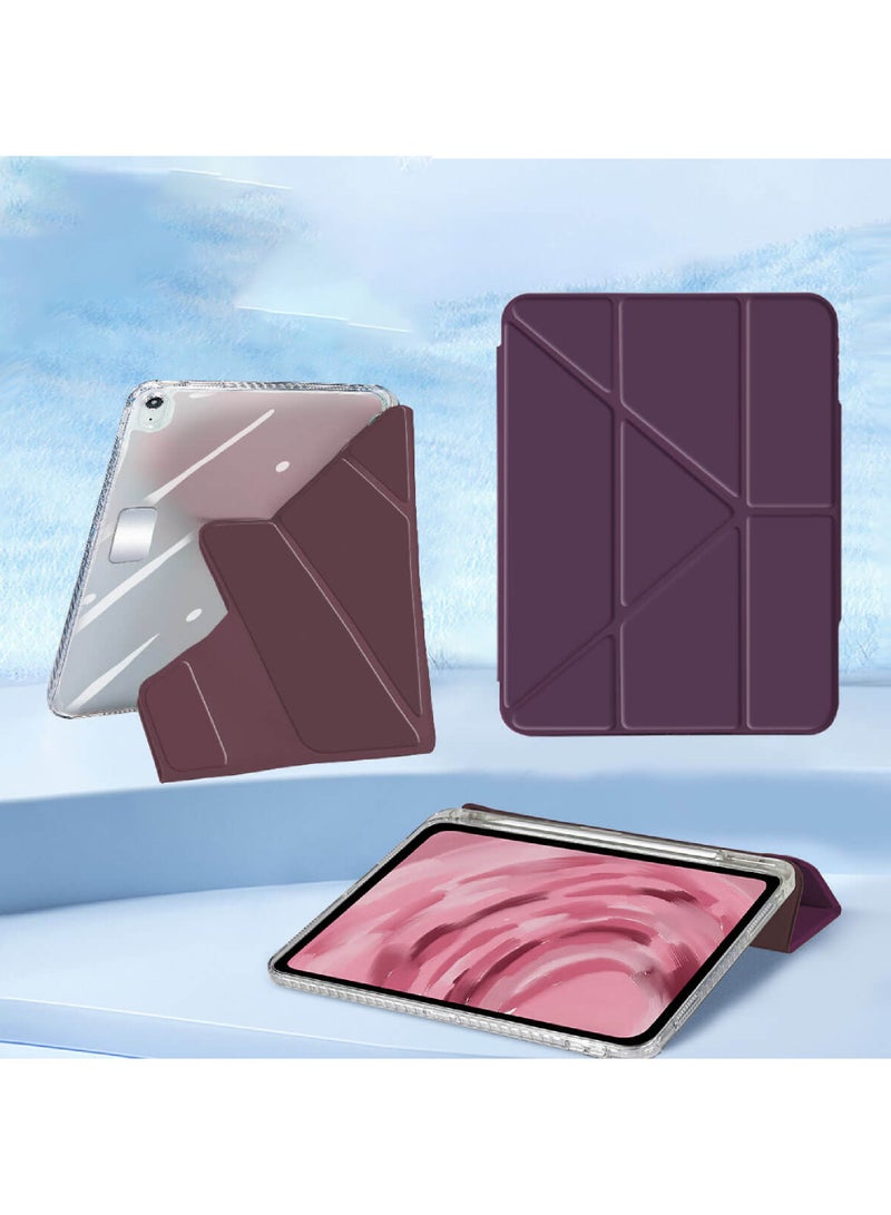 Rock Pow Case for iPad (A16) 11th 11 inch 2025 Gen iPad 11 Case/Case For iPad 10th Gen Case 2022 iPad 10 Case Slim Stand Soft Clear Transparent Shell Back with Discreet Retractable Pencil Holder Smart Cover for 11" iPad 11th 2025/10.9"iPad 10th Gen 2022 - Image 3