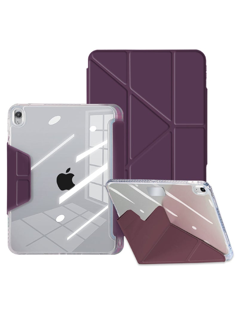 Rock Pow Case for iPad (A16) 11th 11 inch 2025 Gen iPad 11 Case/Case For iPad 10th Gen Case 2022 iPad 10 Case Slim Stand Soft Clear Transparent Shell Back with Discreet Retractable Pencil Holder Smart Cover for 11" iPad 11th 2025/10.9"iPad 10th Gen 2022 - Image 1