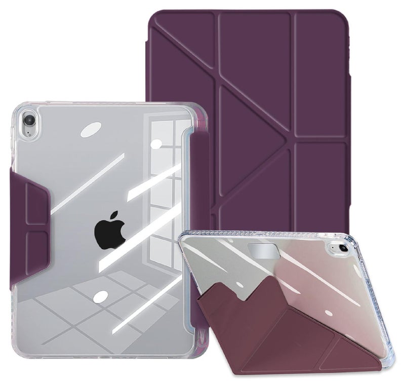 Rock Pow Case for iPad (A16) 11th 11 inch 2025 Gen iPad 11 Case/Case For iPad 10th Gen Case 2022 iPad 10 Case Slim Stand Soft Clear Transparent Shell Back with Discreet Retractable Pencil Holder Smart Cover for 11" iPad 11th 2025/10.9"iPad 10th Gen 2022 - Image 1