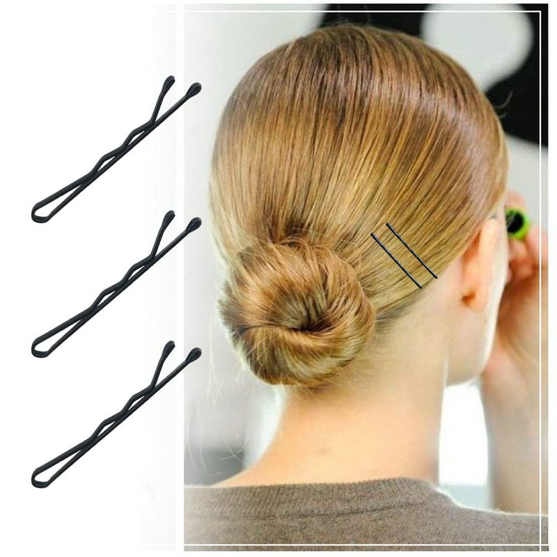 YINGFENG 220 Count Mini Wavy 1.38 Inch bobby pins black with Storage Box, Suitable for All Hair Types, Hair Clips for Kids, Girls and Women - Image 4