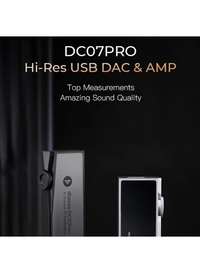 آي باسو iBasso Dc07 Pro Portable USB DAC Headphone Amplifier Cs43131 Chip 4.4mm for Iem, Black - Image 4