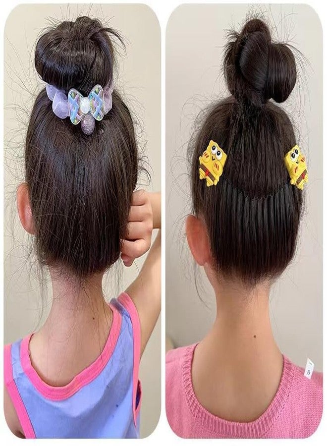 Ghelonadi 2 PCS Invisible Star Hair Clip U Shape Finishing Fixer Comb Sets Stretchable Hair Clips Invisible Hair Holder U-Shaped Hair Clip - Image 5
