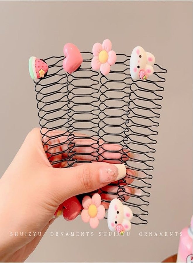 Ghelonadi 2 PCS Invisible Star Hair Clip U Shape Finishing Fixer Comb Sets Stretchable Hair Clips Invisible Hair Holder U-Shaped Hair Clip - Image 4