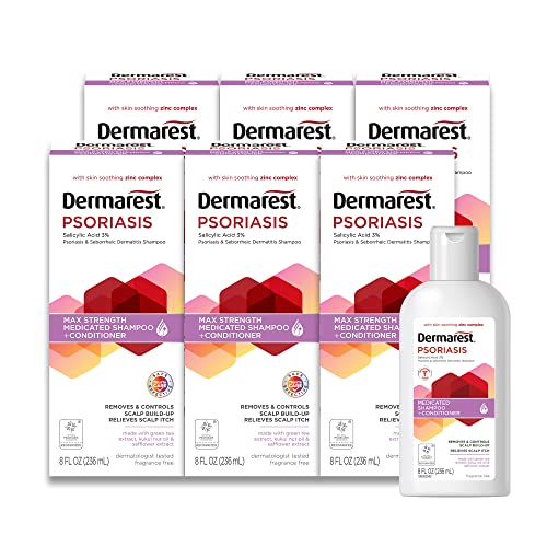 Dermarest Medicated Shampoo Plus Conditioner for Psoriasis, 8 fl oz (6 Pack) - Image 1