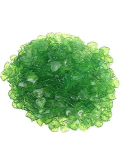 Generic ransparent Acrylic Leaf Bead 200g 16MM Frosted Leaf Beads Acrylic Green Leaf Drops Pendants for Jewelry Making Flower  - Image 1