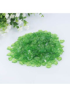 Generic ransparent Acrylic Leaf Bead 200g 16MM Frosted Leaf Beads Acrylic Green Leaf Drops Pendants for Jewelry Making Flower  - Image 4