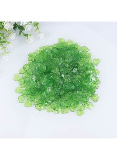 Generic ransparent Acrylic Leaf Bead 200g 16MM Frosted Leaf Beads Acrylic Green Leaf Drops Pendants for Jewelry Making Flower  - Image 5