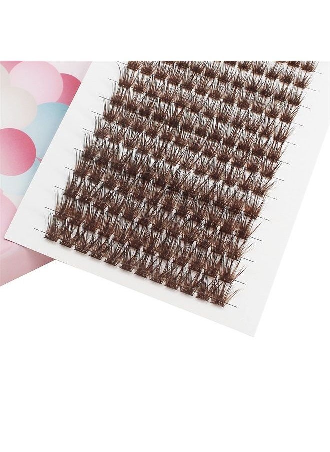 Bodermincer Large Tray 180pcs D Curl Black/Brown Color 8-10-14mm Mixed/12-14-16mm Mixed/14-16-18mm Mixed/16-18-20mm Mixed Length Professional Makeup Wide Cluster Individual Cluster EyeLashes Grafting  - Image 2