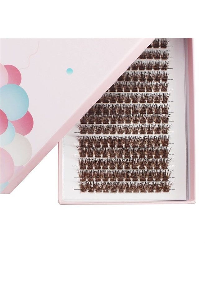 Bodermincer Large Tray 180pcs D Curl Black/Brown Color 8-10-14mm Mixed/12-14-16mm Mixed/14-16-18mm Mixed/16-18-20mm Mixed Length Professional Makeup Wide Cluster Individual Cluster EyeLashes Grafting  - Image 3