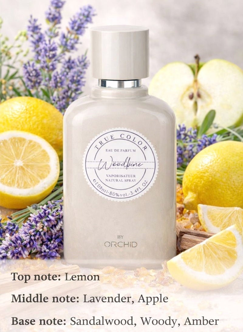 Orchid Woodbine Pour Homme Eau De Parfum 100ml Perfume for Men Long Lasting Fresh Citrus Aromatic Fragrance with Lavender Apple Woody Amber - Image 3