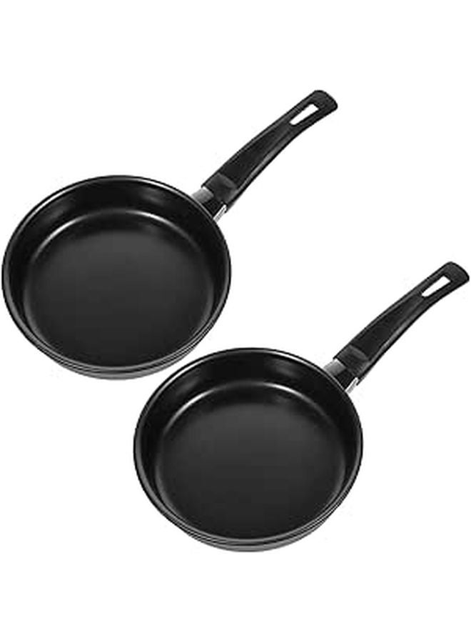 2Pcs 14cm Non Stick Mini Omelet Frying Pan For Home Kitchen Cooking - Image 1