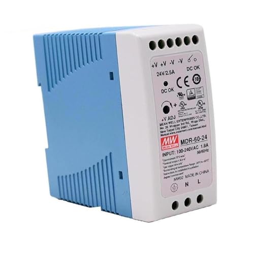 MEAN WELL [PowerNex] Mean Well MDR-60-24 24V 2.5A 60W Single Output Industrial DIN Rail Power Supply - Image 2