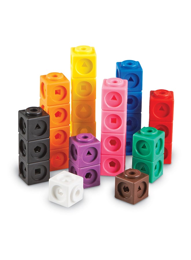 Learning Resources Learning Resources MathLink Cubes - Set of 100 Cubes, Ages 5+ Kindergarten, STEM Activities, Math Manipulatives, Homeschool Supplies, Teacher Supplies - Image 2