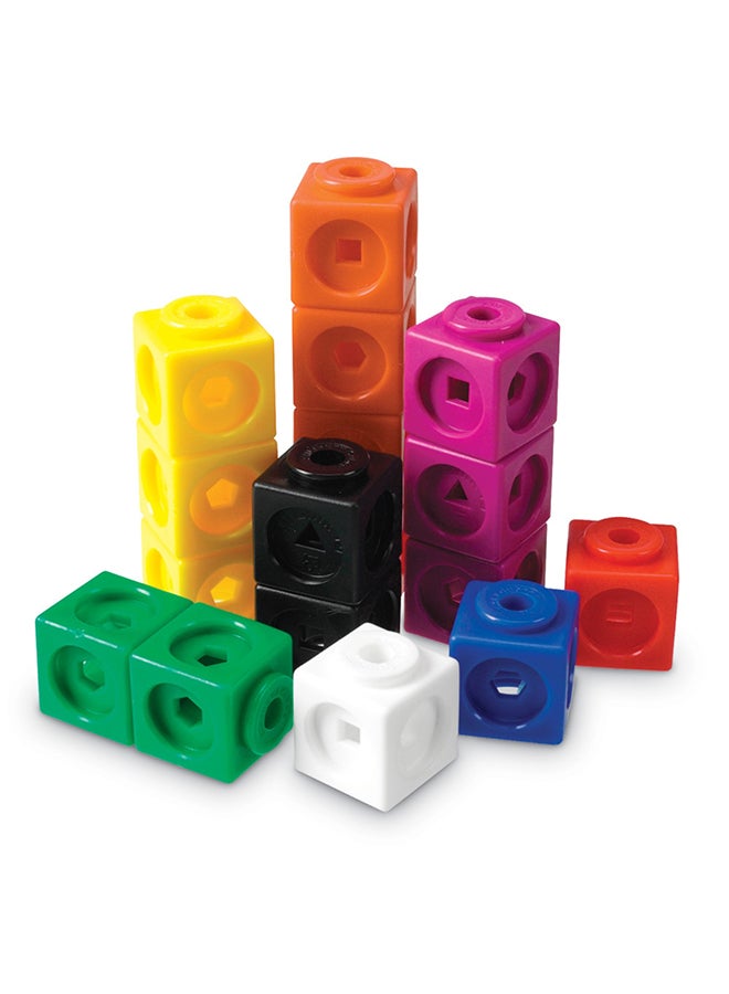 Learning Resources Learning Resources MathLink Cubes - Set of 100 Cubes, Ages 5+ Kindergarten, STEM Activities, Math Manipulatives, Homeschool Supplies, Teacher Supplies - Image 1