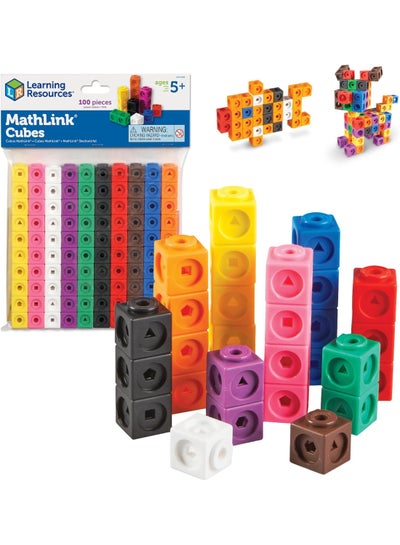 Learning Resources Mathlink Cubes, Educational Counting Toy, Set of 100 Cubes Multicolor (100 pieces)