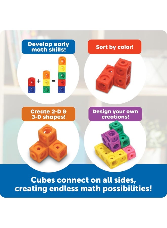 Learning Resources Mathlink Cubes, Educational Counting Toy, Set of 100 Cubes Multicolor (100 pieces) - Image 4