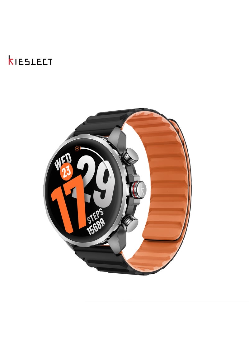 Kieslect KR3 Smartwatch – 1.5″ AMOLED, Bluetooth Calling, Dual-Band GPS, 178+ Sports Modes, AI Watch Faces, 5ATM Waterproof Black - Image 2