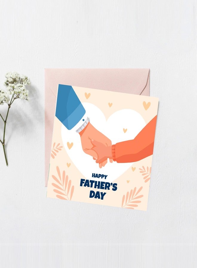 SINCE 7 STORE Happy Father's Day Greeting Card for Papa with Envelope (Laminated, Beautiful Heartful Message Available In Hindi & English) (ENGLISH) - Image 1