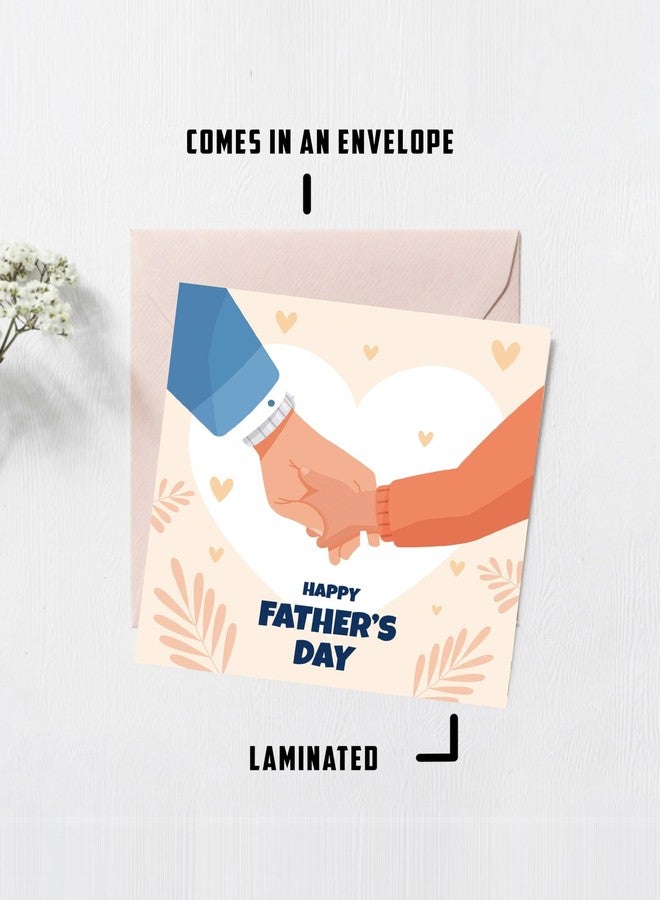 SINCE 7 STORE Happy Father's Day Greeting Card for Papa with Envelope (Laminated, Beautiful Heartful Message Available In Hindi & English) (ENGLISH) - Image 4