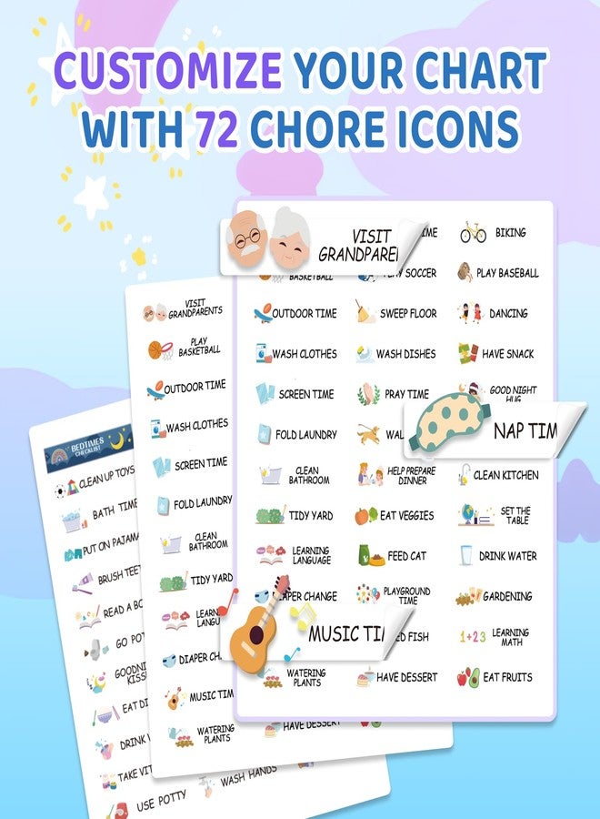 CustomMaster Routine Stickers Chore Stickers for Kids Chore Chart Routine Chart Reward Chart - Image 4
