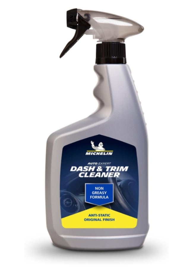 MICHELIN 31463 Dash & Trim Cleaner 650ml Interior Car Cleaner | Advanced Anti-Static Dust Repellent | Non-Greasy Restores Original Finish | UV Protection Interior Detailer | UAE Climate Tested Formula - Image 1