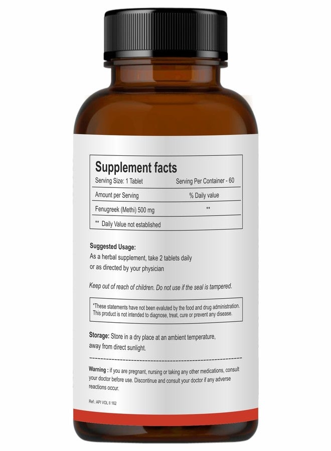 Herb Essential Fenugreek Tablets 60 Count (pack of 1) | Ayurvedic Herbal Supplement|Vegan,GMP Certified|Traditionally Used for Metabolic Wellness & Digestive Support - Image 2
