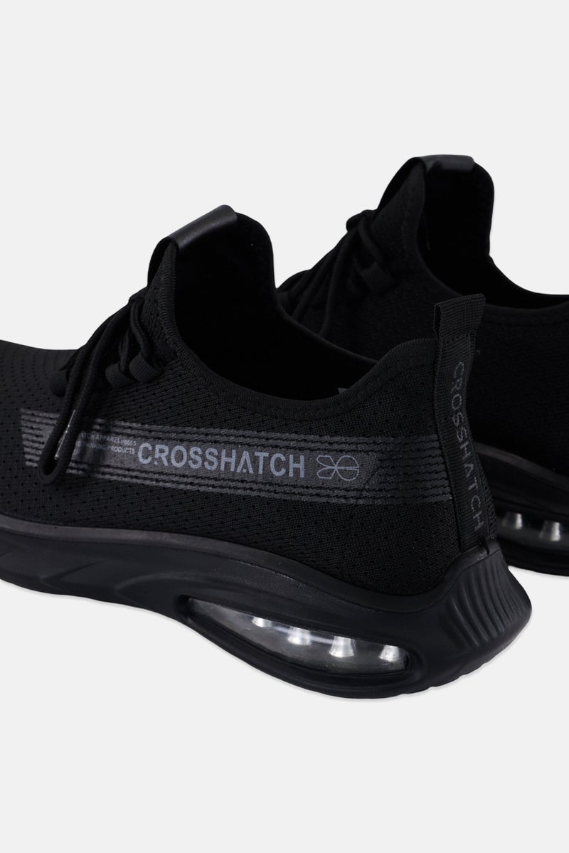 CROSSHATCH أحذية تدريب مزاميل للرجال، سوداء - Image 2