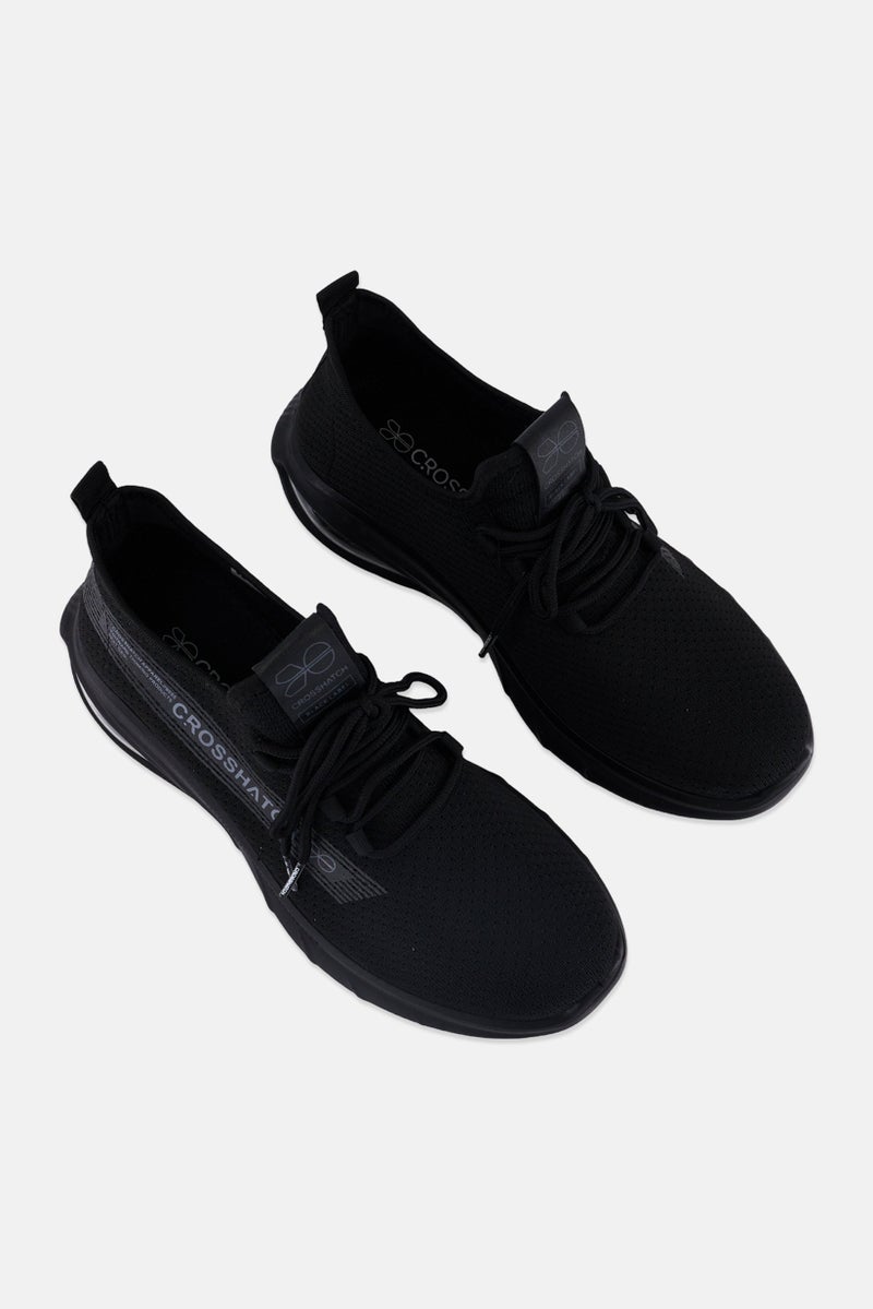 CROSSHATCH أحذية تدريب مزاميل للرجال، سوداء - Image 4