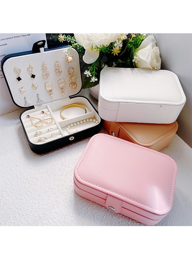Gerenic Multi-Layer Jewelry Organizer Box，Velvet Flannelette Earrings Rings Necklace Bracelets Jewelry Tray Storage Case - Image 2