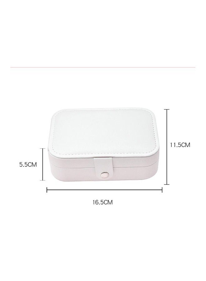 Gerenic Multi-Layer Jewelry Organizer Box，Velvet Flannelette Earrings Rings Necklace Bracelets Jewelry Tray Storage Case - Image 5