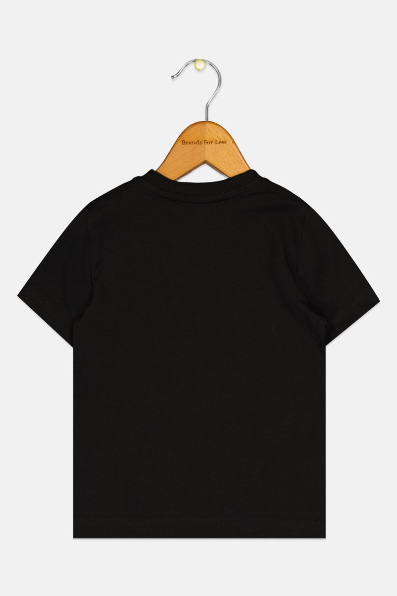 DSQUARED2 Kids Boy Crew Neck Short Sleeve Brand Logo T-Shirt, Black - Image 2