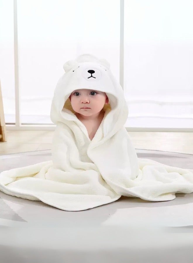 baby Hooded Towel, Bath towel blanket, made of bamboo Soft Quick Absorbing Cape for Kids, newborn shower bathrobe,  for infant  baby and children 0-3year - Image 1