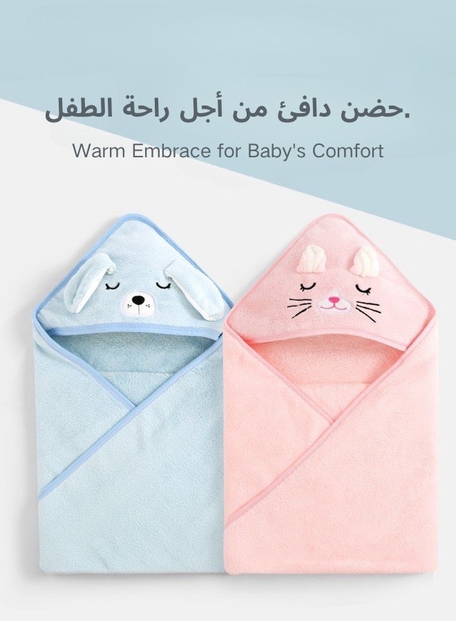 baby Hooded Towel, Bath towel blanket, made of bamboo Soft Quick Absorbing Cape for Kids, newborn shower bathrobe,  for infant  baby and children 0-3year - Image 2