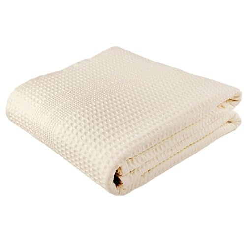 GILDEN TREE Waffle Bath Sheet Large Bath Towels Quick Dry Thin Body Towels 40x80 Oversized Bath Towels for Adults Classic Style Cream