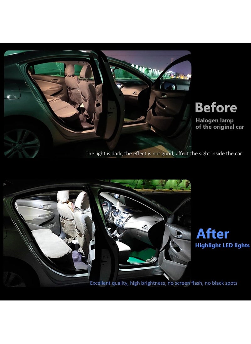 Y&D LED Car Bulb Kit, Bright White Lnterior Lights, Compatible with T10, 31mm, and 42mm Festoon Sockets, Ideal for Map License Plate Trunk 24-Pack  - Image 4