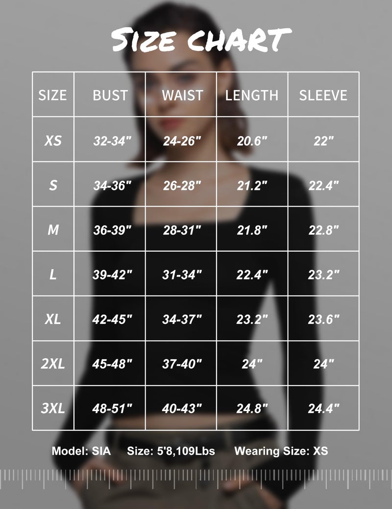 PUMIEY Long Sleeve Shirts for Women Dupes T Shirts Womens Fashion Going Out Tops Fall Outfits Basic Tee, Jet Black, X-Small - Image 2