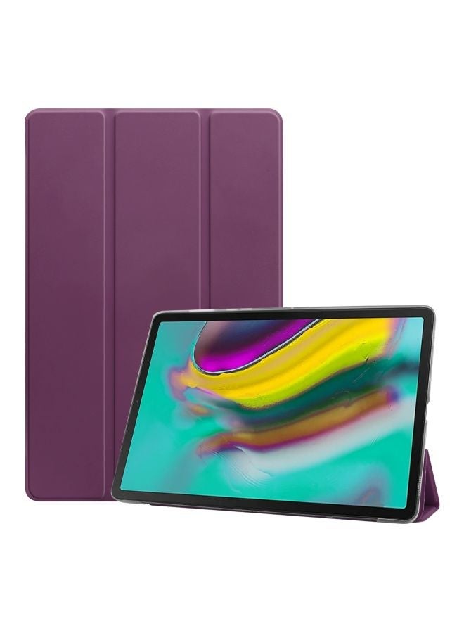 NIBEMINENT Clamshell Protective Tri-Fold Flip Case Cover For Samsung Tab S5e Purple - Image 1