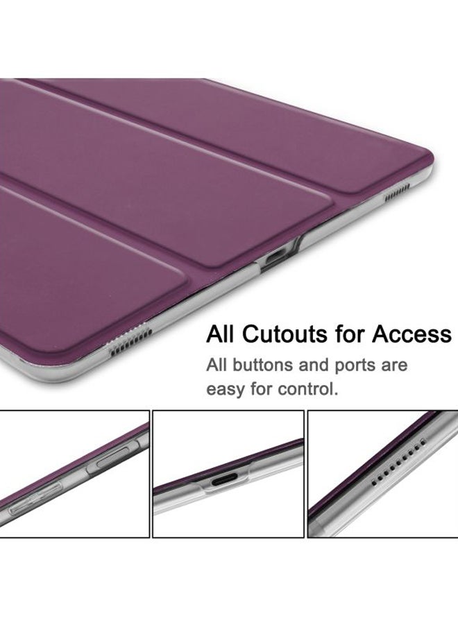 NIBEMINENT Clamshell Protective Tri-Fold Flip Case Cover For Samsung Tab S5e Purple - Image 3