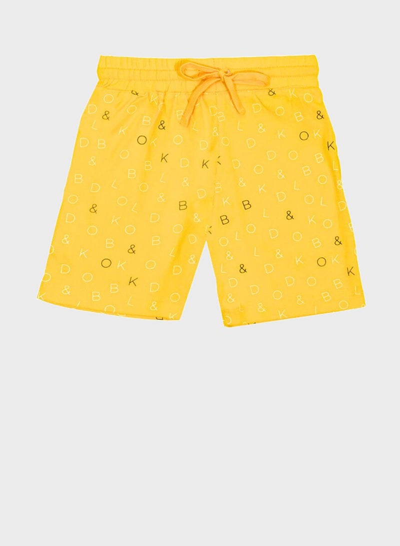 BOLD&KO Kids Aop Signature Shorts - Image 1