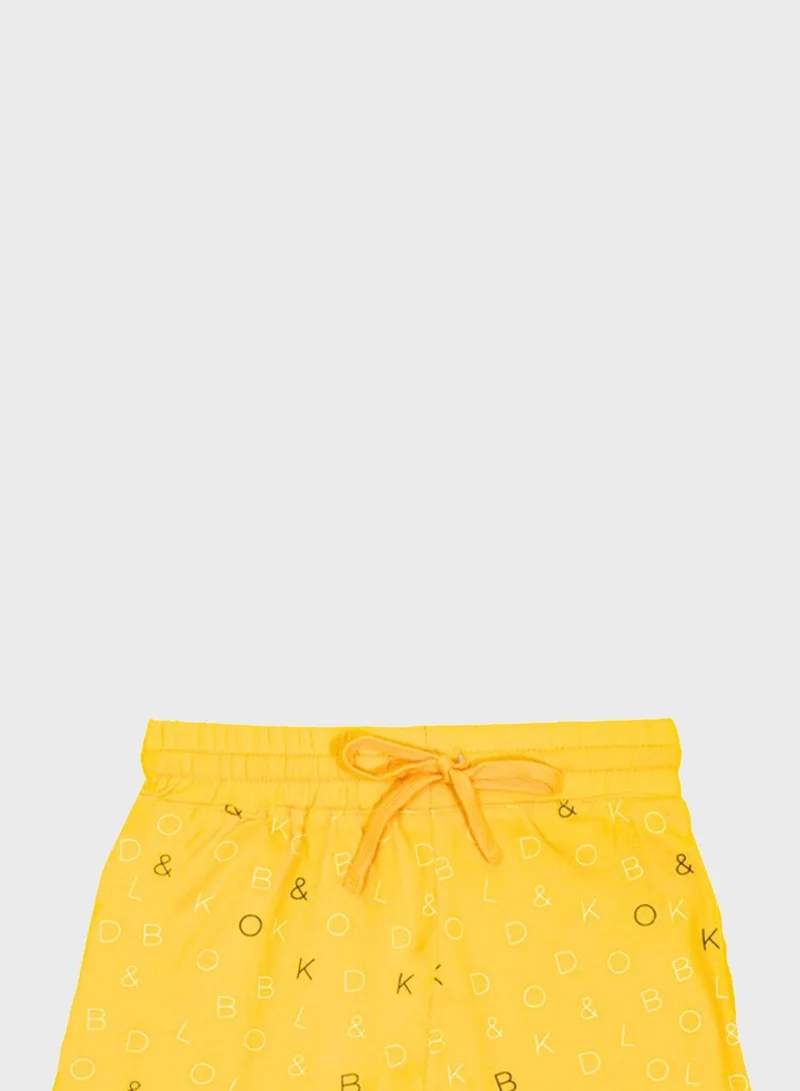بولد اند كو Kids Aop Signature Shorts