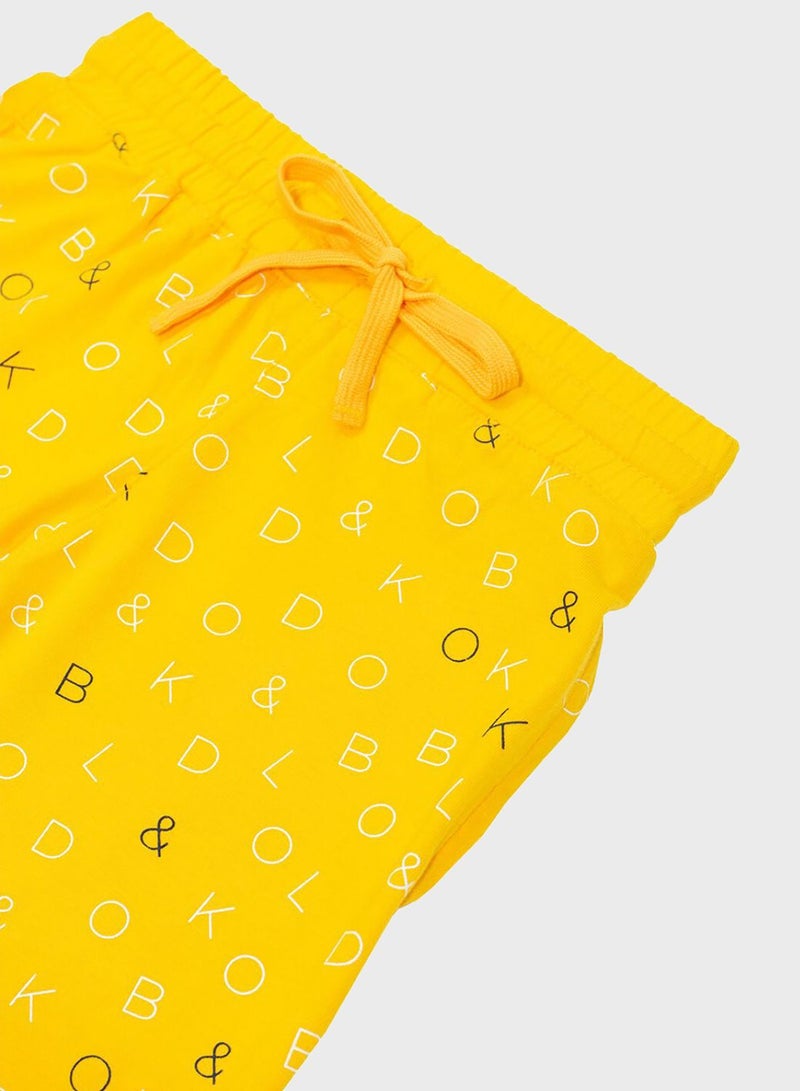 BOLD&KO Kids Aop Signature Shorts - Image 4